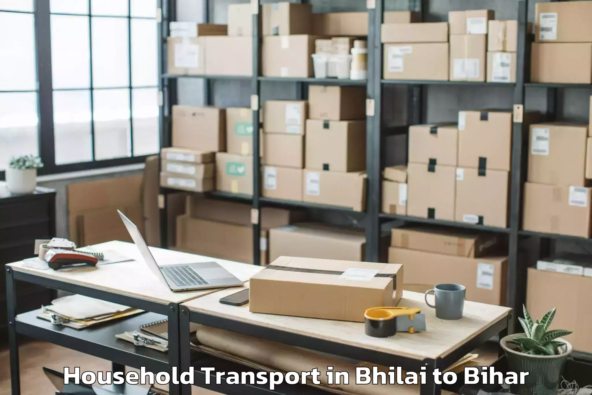 Hassle-Free Bhilai to Pipra Household Transport